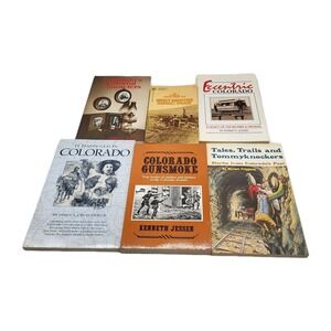 Lot Of 6 Paperback Books With Colorado History & Stories Vintage 1980's
